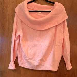 Beautiful pink off the shoulder sweater from H&M